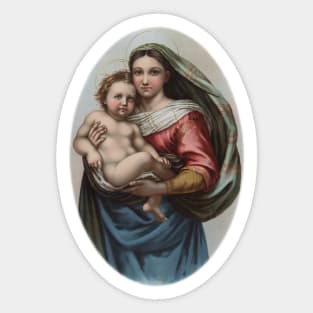 raphael's sistine madonna Sticker